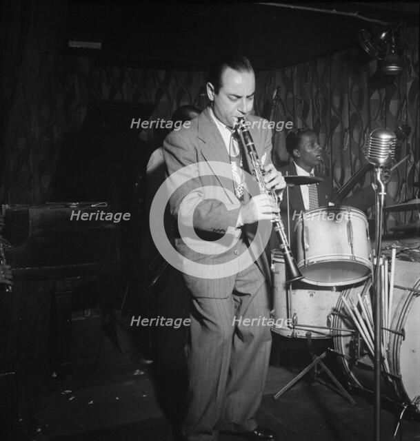 Portrait of Peanuts Hucko, Famous Door, New York, N.Y., 1946. Creator: William Paul Gottlieb.