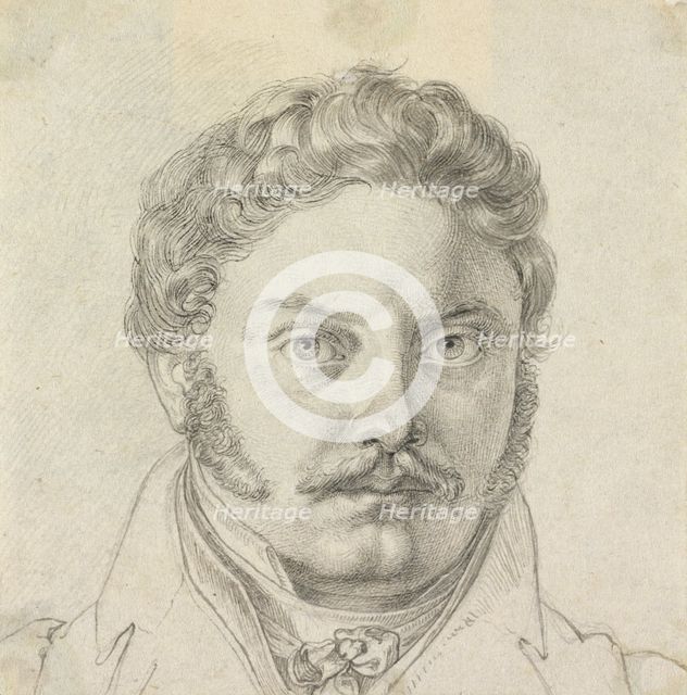 Portrait of Peder Hjort, about 1818-1819. Creator: Carl Barth.