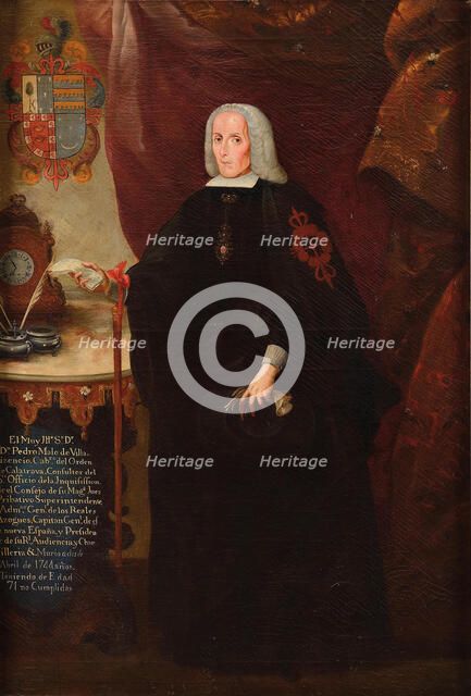 Portrait of Pedro Malo de Villavicencio (1673-1744).