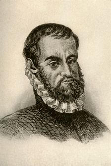 Portrait of Pedro Menendez de Aviles, showing Spanish dress c1570-1580, (1937). Creator: Unknown