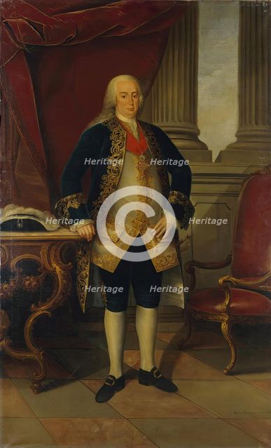 Portrait of Pedro, Prince of Brazil (1717-1786), 1773. Creator: Miguel Antonio do Amaral.