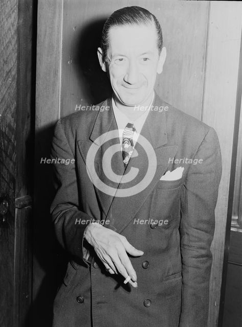 Portrait of Pee Wee Russell, New York, N.Y., 1946. Creator: William Paul Gottlieb.