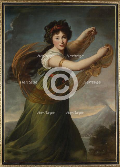 Portrait of Pelagia Sapieha (1775-1846) née Potocka, 1794. Creator: Vigée Le Brun, Louise Élisabeth (1755-1842).