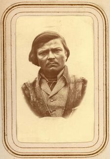 Portrait of Per Olof Amundsson Länta, Sirka's Sami village, 1868. Creator: Lotten von Duben