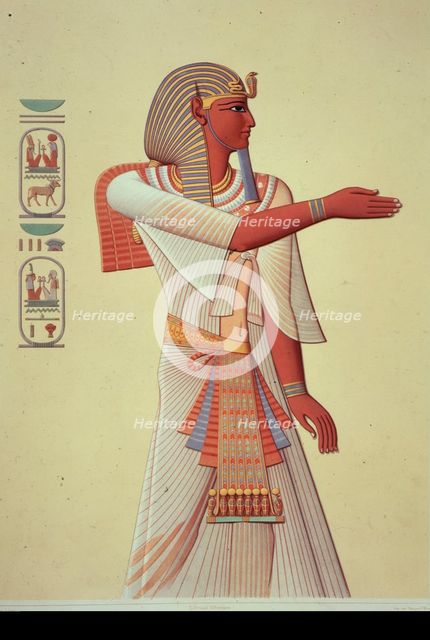 Portrait of Pharaoh Mienptah Hotephimat, 1878-1879.  Creator: Unknown.