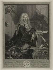 Portrait of Philibert Orrey, 1737. Creator: Francois Bernard Lepicie