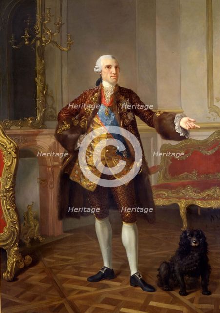 Portrait of Philip I (1720-1765), Duke of Parma, 1765. Artist: Pécheux, Laurent (1729-1821)