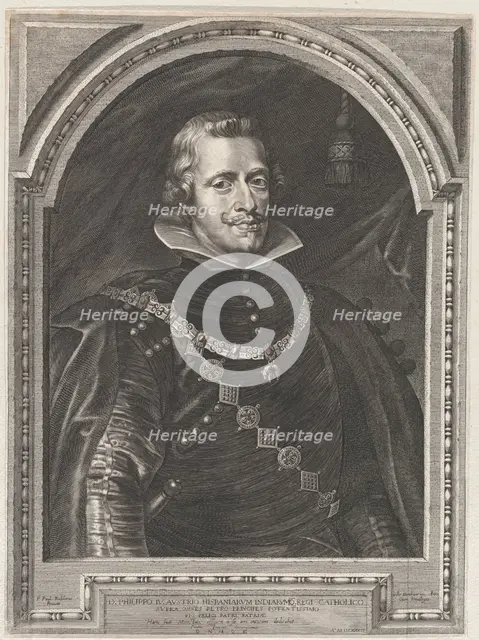 Portrait of Philip IV, 1630., 1630. Creator: Paulus Pontius.
