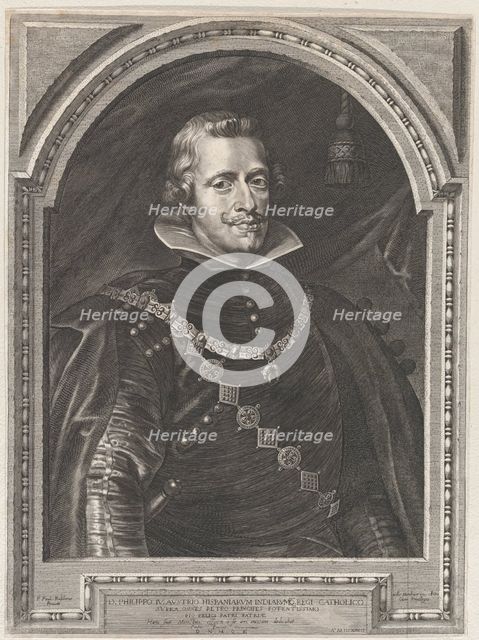 Portrait of Philip IV, 1630., 1630. Creator: Paulus Pontius.