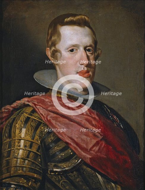 Portrait of Philip IV in Armour, c1626-c1628. Creator: Diego Velasquez.