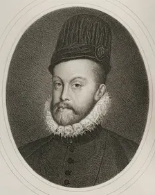 Portrait of Philip II (1527-1598), King of Spain (1556-1598), 1879. Creator: Alphonse Charles Masson