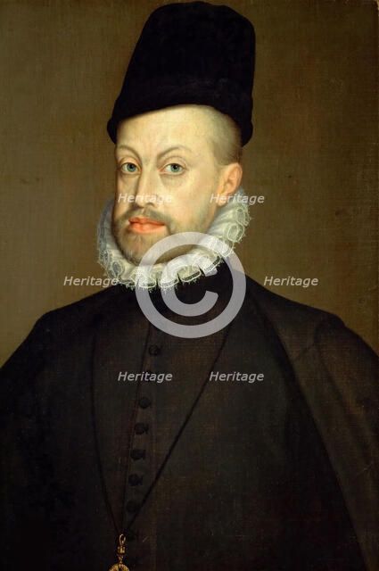Portrait of Philip II (1527-1598), King of Spain and Portugal, 1568. Creator: Anguissola, Sofonisba (ca. 1532-1625).
