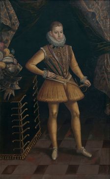 Portrait of Philip III (1578-1621), King of Spain and Portugal. Creator: Frans Francken I