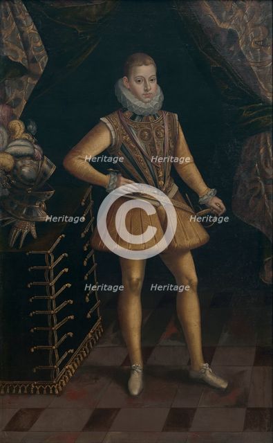 Portrait of Philip III (1578-1621), King of Spain and Portugal. Creator: Frans Francken I.