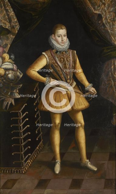 Portrait of Philip III (1578-1621), King of Spain and Portugal, Between 1598 and 1620. Artist: Succa, Antoine de (before 1567-1620)