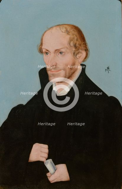 Portrait of Philipp Melanchton (1497-1560). Creator: Lucas Cranach the Elder.