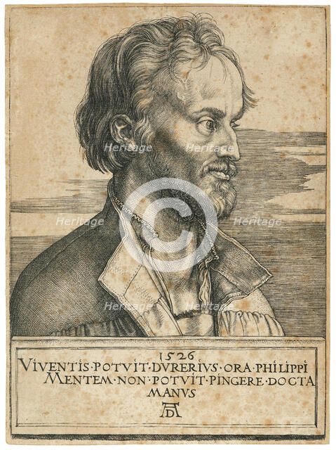 Portrait of Philipp Melanchthon (1497-1560), 1526. Creator: Dürer, Albrecht (1471-1528).