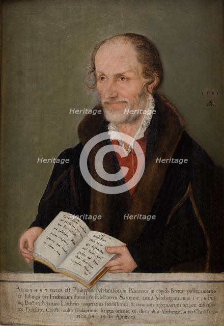 Portrait of Philipp Melanchthon (1497-1560), 16th century. Creator: Lucas Cranach the Younger.