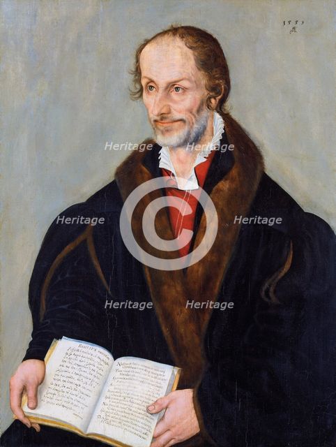Portrait of Philipp Melanchthon, 1559. Creator: Lucas Cranach the Younger.