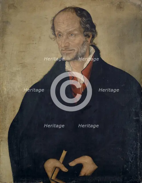 Portrait of Philipp Melanchthon, 1570. Creator: Lucas Cranach the Younger.