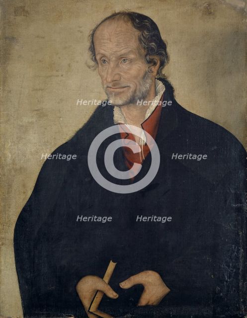 Portrait of Philipp Melanchthon, 1570. Creator: Lucas Cranach the Younger.