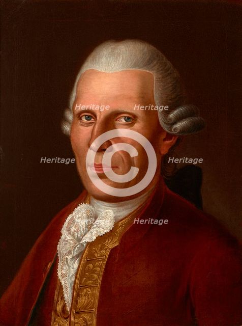 Portrait of Philipp Olberich (1732-1804), Salt Commissary, 1781. Creator: Franz Ignatius Molitor.