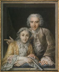 Portrait of Philippe Coypel and His Wife, 1742. Creator: Charles-Antoine Coypel