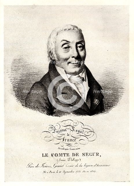 Portrait of Philippe Henri, marquis de Ségur (1724-1801), Early 19th cen.. Artist: Anonymous  