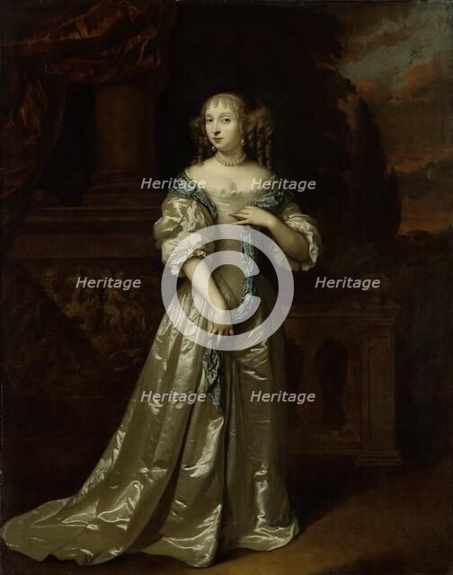 Portrait of Philippina Staunton, Wife of Roelof van Arkel (1632-1709), lord of Broeckhuijsen, 1668. Creator: Gaspar Netscher.