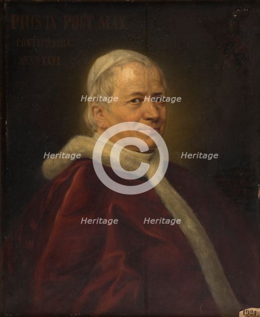 Portrait of Pius IX, 1872. Creator: Minna B Stein.