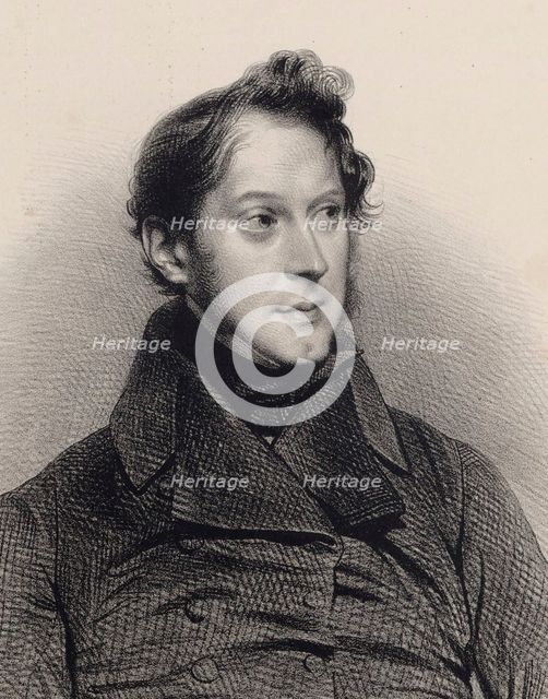 Portrait of pianist and composer Amédée Méreaux (1802-1874). Creator: Anonymous.