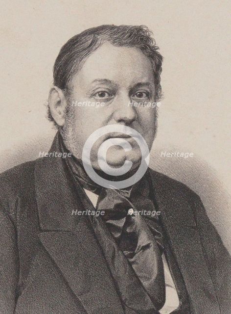 Portrait of pianist and composer Amédée Méreaux (1802-1874). Creator: Sorrieu, Frédéric (1807-1887).