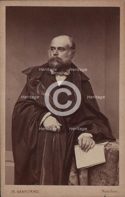 Portrait of pianist and composer Adolph von Henselt (1814-1889), ca 1860. Creator: Hanfstaengl, Franz (1804-1877).