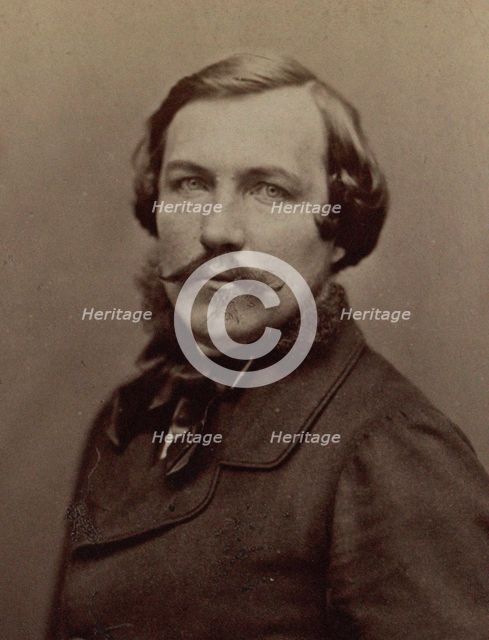 Portrait of pianist and composer Alfred Quidant (1815-1893), c. 1870. Creator: Photo studio Nadar.