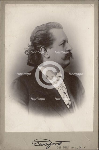 Portrait of pianist and composer Alfred Reisenauer (1863-1907). Creator: Photo studio Gessford, NY  .