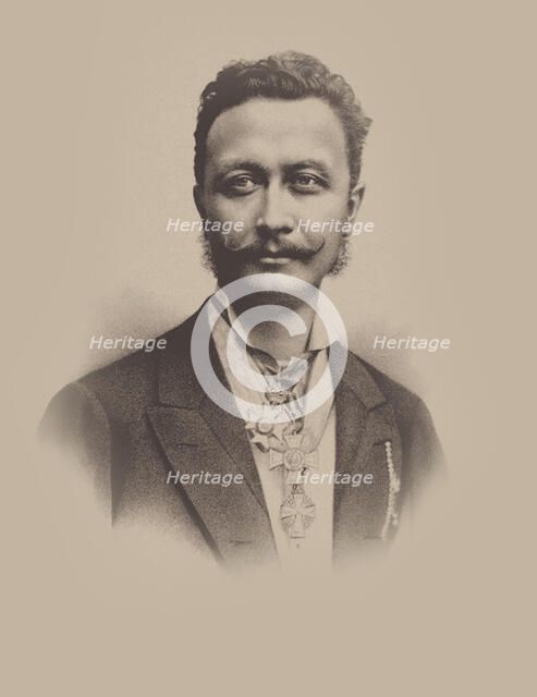 Portrait of pianist and composer Géza Zichy (1849-1924), c. 1900. Creator: Anonymous.