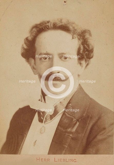 Portrait of pianist and composer Georg Liebling (1865-1946), c. 1900. Creator: Anonymous.