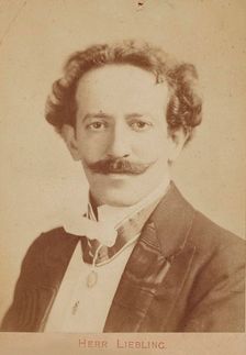 Portrait of pianist and composer Georg Liebling (1865-1946), c. 1900. Creator: Anonymous