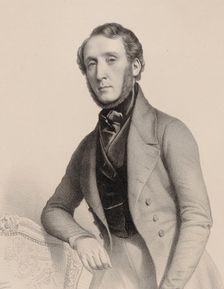Portrait of pianist and composer George Alexander Osborne (1806-1893), 1850. Creator: Alophe, Marie-Alexandre Menut (1812-1883)