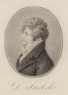 Portrait of pianist and composer Daniel Steibelt (1765-1823) , 1809. Creator: Riedel, Carl Traugott (1769-c. 1832)