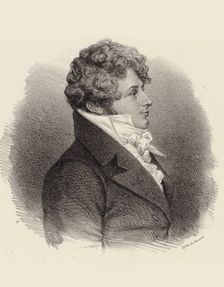 Portrait of pianist and composer Daniel Steibelt (1765-1823) , 1834. Creator: Benard, Jean François (active 1830-1850)