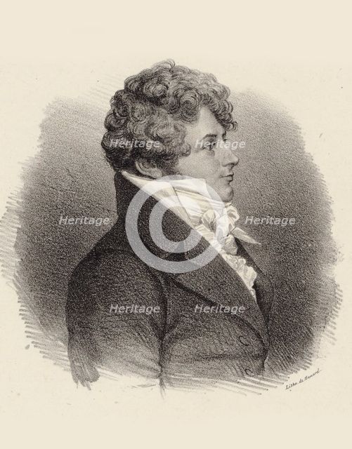Portrait of pianist and composer Daniel Steibelt (1765-1823) , 1834. Creator: Benard, Jean François (active 1830-1850).