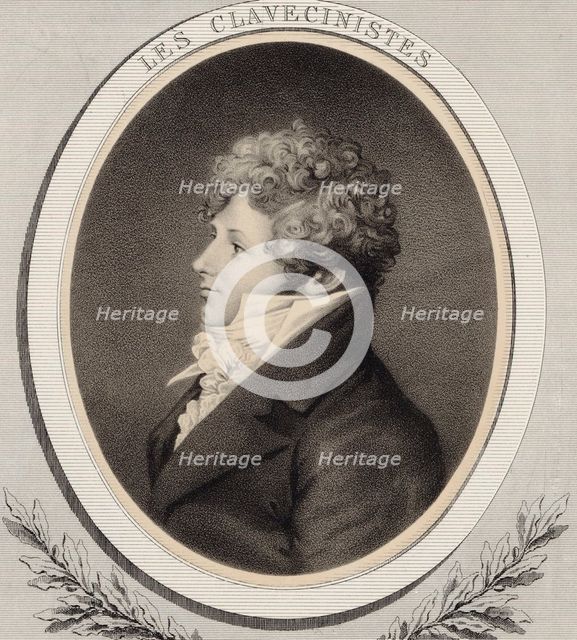 Portrait of pianist and composer Daniel Steibelt (1765-1823). Creator: Lemoine, Alfred (1824-1881).