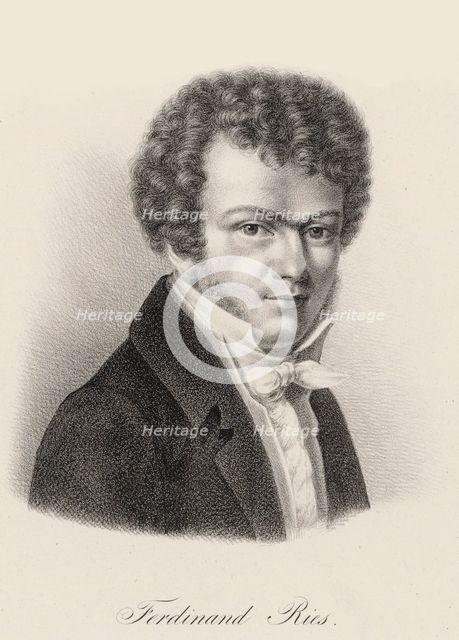 Portrait of pianist and composer Ferdinand Ries (1784-1838), c. 1830. Creator: Anonymous.