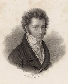 Portrait of pianist and composer Ignaz Moscheles (1794-1870) , c. 1830. Creator: Mayer, Carl (1798-1868)