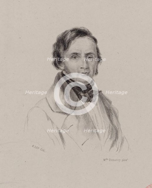 Portrait of pianist and composer Joseph Bernard Woets (1783-1878) , c. 1830. Creator: Demarcy, Antoinette-Louise (1788-1859).