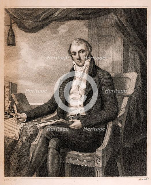 Portrait of pianist and composer Joseph Wölfl (1773-1812), 1811. Creator: Pyne, William Henry (1769-1843).