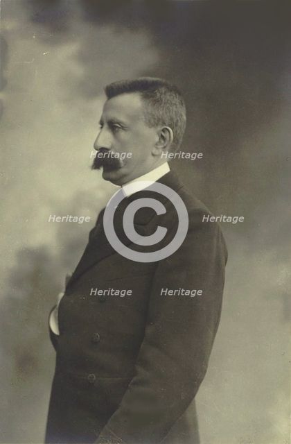 Portrait of pianist and composer Moritz Moszkowski (1854-1925), c. 1900. Creator: Anonymous.