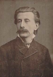 Portrait of pianist and composer Moritz Moszkowski (1854-1925), ca. 1886-1890. Creator: Anonymous