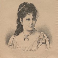 Portrait of pianist and composer Sophie Menter (1846-1918) , 1883. Creator: Schubert, August (1844-1903)
